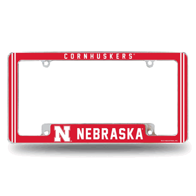 Nebraska Cornhuskers Classic Chrome Automotive License Plate Frame
