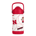 Nebraska Cornhuskers Kids 12oz Stainless Steel Mascot Bottle