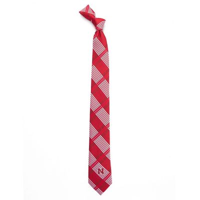 Nebraska Cornhuskers Plaid Skinny Tie