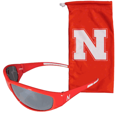 Nebraska Cornhuskers Sunglass and Bag Set