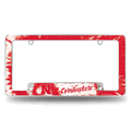 Nebraska Cornhuskers Tie Dye Chrome Automotive License Plate Frame