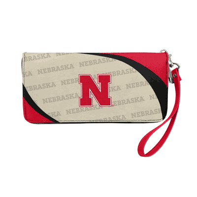 Nebraska Cornhuskers Zip-Up Wallet