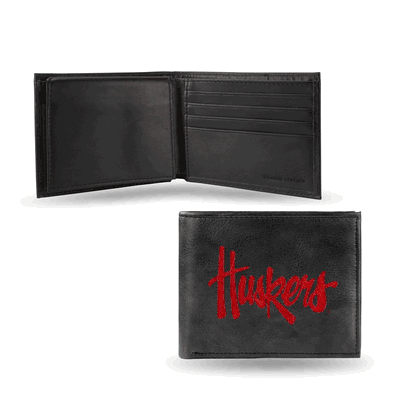 Nebraska Embroidered Billfold Wallet