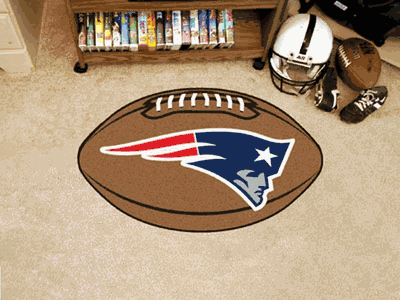 New England Patriots Football Rug