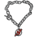 New Jersey Devils Charm Chain Bracelet New Jersey Devils Charm Chain Bracelet