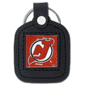 New Jersey Devils Square Leatherette Key Chain