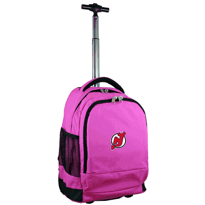New Jersey Devils Wheeled Premium Backpack - Pink