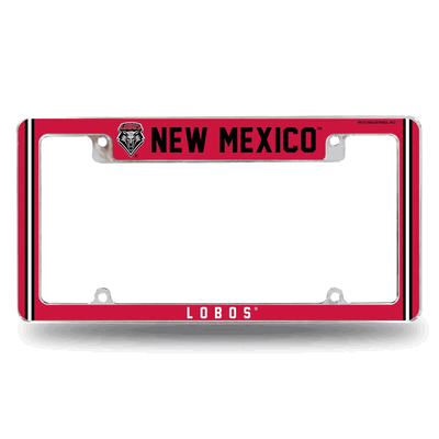 New Mexico Lobos Classic Chrome Automotive License Plate Frame