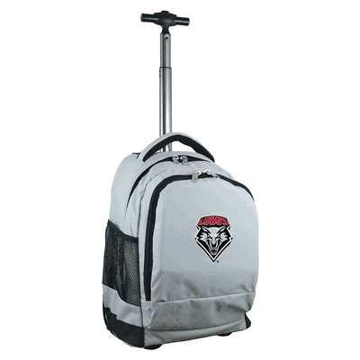 New Mexico Lobos Wheeled Premium Backpack - Gray