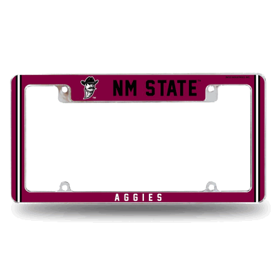 New Mexico State Aggies Classic Chrome Automotive License Plate Frame
