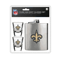 New Orleans Saints Flask and Shot Glass Set