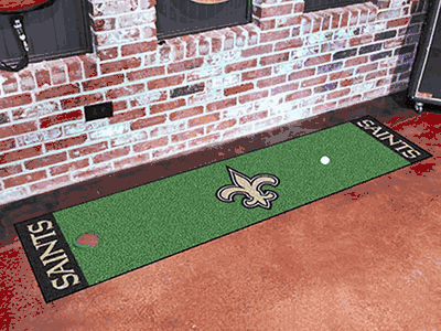 New Orleans Saints Golf Putting Green Mat