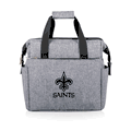 New Orleans Saints On The Go Lunch Cooler - Heathered Gray New Orleans Saints On The Go Lunch Cooler - Heathered Gray