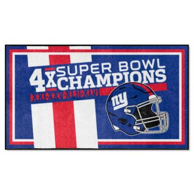 New York Giants Dynasty 3ft. x 5ft. Plush Area Rug