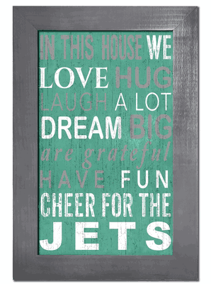 New York Jets "In This House" Sign
