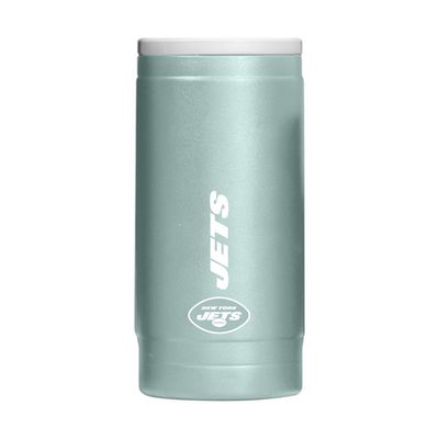 New York Jets  Vertical Powder Coat Slim Can Coolie