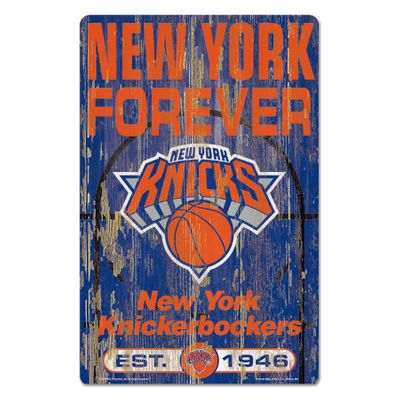 New York Knicks "Slogan" Wood Sign