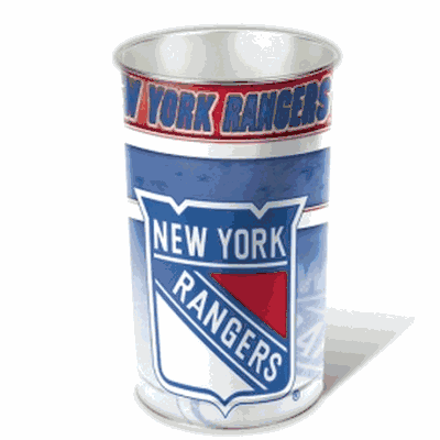 New York Rangers 15 Inch Waste Basket