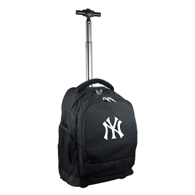 New York Yankees Wheeled Premium Backpack - Black
