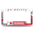 Newberry Wolves Primary 12" x 6" Chrome Automotive License Plate Frame Newberry Wolves Primary 12" x 6" Chrome Automotive License Plate Frame
