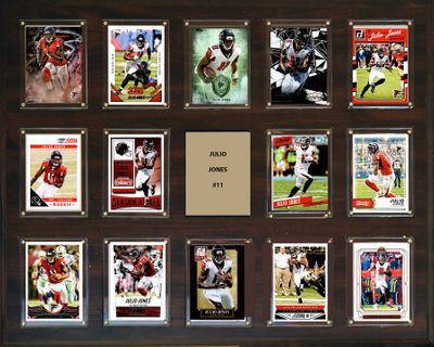 NFL 16"x20" Julio Jones Atlanta Falcons 14-Card Plaque