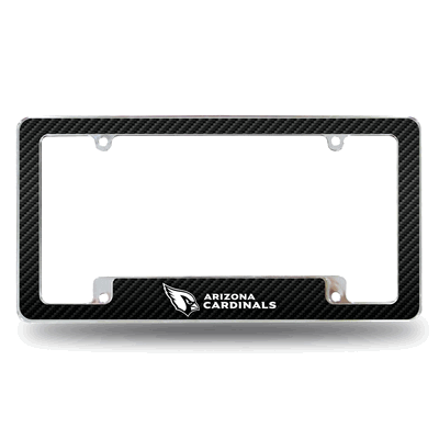 NFL Arizona Cardinals Black Chrome Automotive License Plate Frame