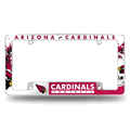 NFL Arizona Cardinals Primary Chrome Automotive License Plate Frame NFL Arizona Cardinals Primary Chrome Automotive License Plate Frame