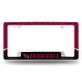NFL Arizona Cardinals Two-Tone Chrome Automotive License Plate Frame NFL Arizona Cardinals Two-Tone Chrome Automotive License Plate Frame
