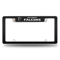 NFL Atlanta Falcons Black Chrome Automotive License Plate Frame NFL Atlanta Falcons Black Chrome Automotive License Plate Frame