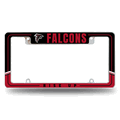 NFL Atlanta Falcons Two-Tone Chrome Automotive License Plate Frame NFL Atlanta Falcons Two-Tone Chrome Automotive License Plate Frame