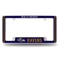 NFL Baltimore Ravens Classic Chrome Automotive License Plate Frame NFL Baltimore Ravens Classic Chrome Automotive License Plate Frame