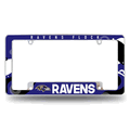 NFL Baltimore Ravens Wave Chrome Automotive License Plate Frame NFL Baltimore Ravens Wave Chrome Automotive License Plate Frame