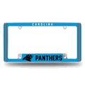 NFL Carolina Panthers Classic Chrome Automotive License Plate Frame NFL Carolina Panthers Classic Chrome Automotive License Plate Frame