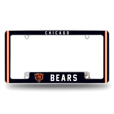 NFL Chicago Bears Classic Chrome Automotive License Plate Frame