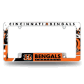 NFL Cincinnati Bengals Primary Chrome Automotive License Plate Frame NFL Cincinnati Bengals Primary Chrome Automotive License Plate Frame