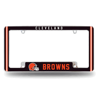 NFL Cleveland Browns Classic Chrome Automotive License Plate Frame