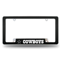 NFL Dallas Cowboys Black Chrome Automotive License Plate Frame NFL Dallas Cowboys Black Chrome Automotive License Plate Frame
