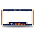 NFL Denver Broncos Classic Chrome Automotive License Plate Frame