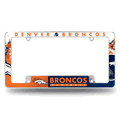 NFL Denver Broncos Primary Chrome Automotive License Plate Frame
