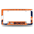 NFL Denver Broncos Wave Chrome Automotive License Plate Frame