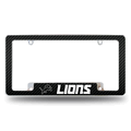 NFL Detroit Lions Black Chrome Automotive License Plate Frame NFL Detroit Lions Black Chrome Automotive License Plate Frame
