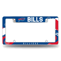 NFL Football Buffalo Bills Wave Chrome Automotive License Plate Frame NFL Football Buffalo Bills Wave Chrome Automotive License Plate Frame
