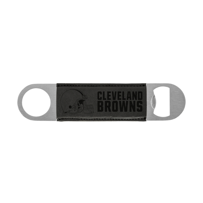 NFL Football Cleveland Browns Black Laser Engraved Bar Blade