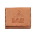 NFL Football Cleveland Browns Embossed Genuine Leather Tri-Fold