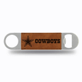 NFL Football Dallas Cowboys Brown Laser Engraved Bar Blade