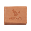 NFL Football Houston Texans Embossed Genuine Leather Tri-Fold