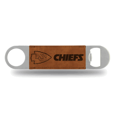 NFL Football Kansas City Chiefs Brown Laser Engraved Bar Blade
