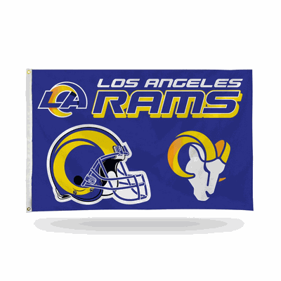 NFL Football Los Angeles Rams Helmet 3' x 5' Banner Flag