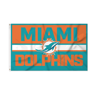 NFL Football Miami Dolphins Bold 3' x 5' Banner Flag
