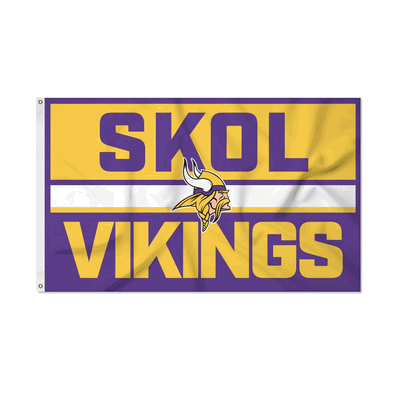 NFL Football Minnesota Vikings Bold 3'x5' Banner Flag
